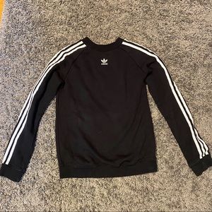 Black Adidas Crewneck Sweatshirt